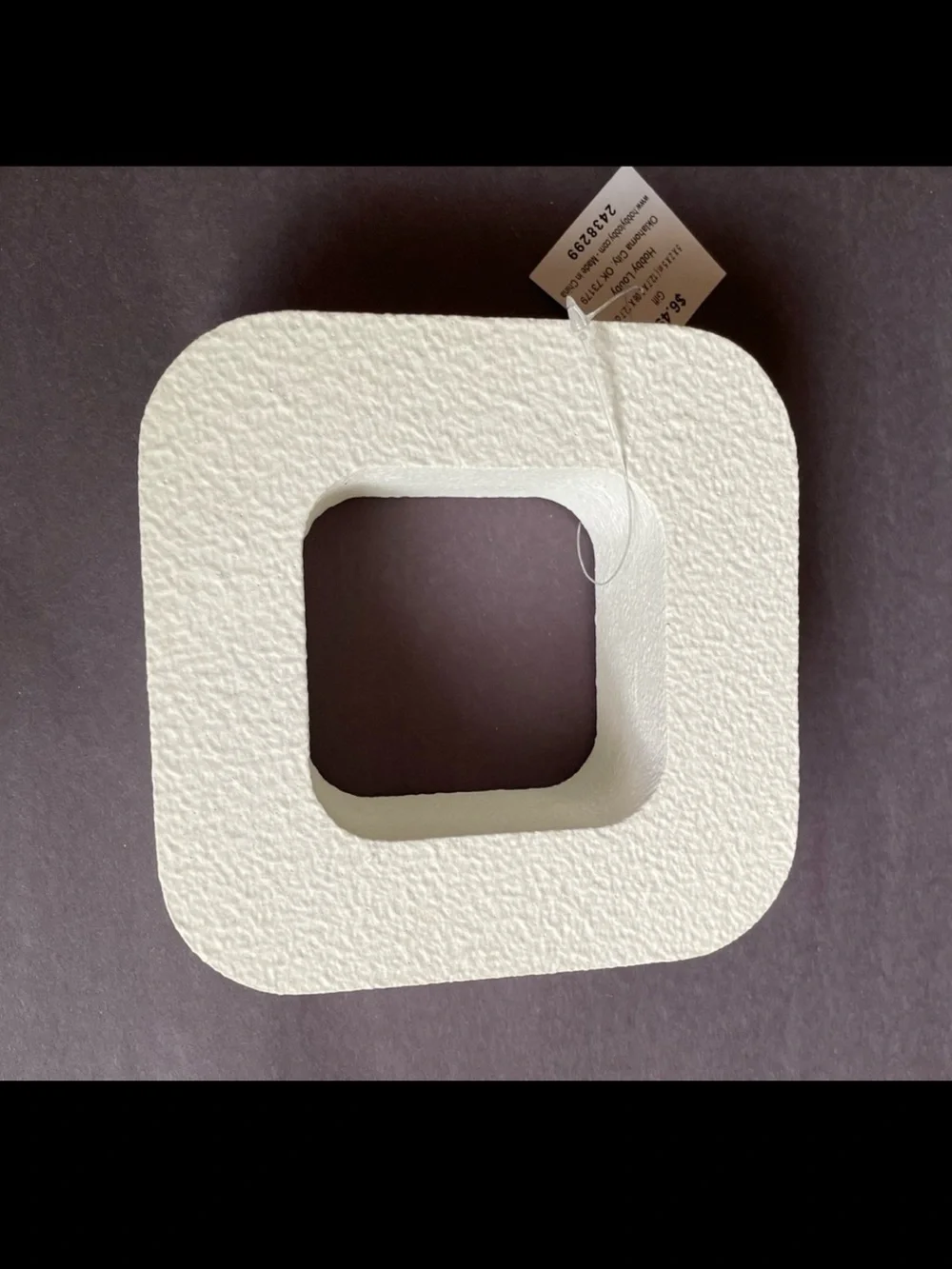 White Textured Decorative Piece